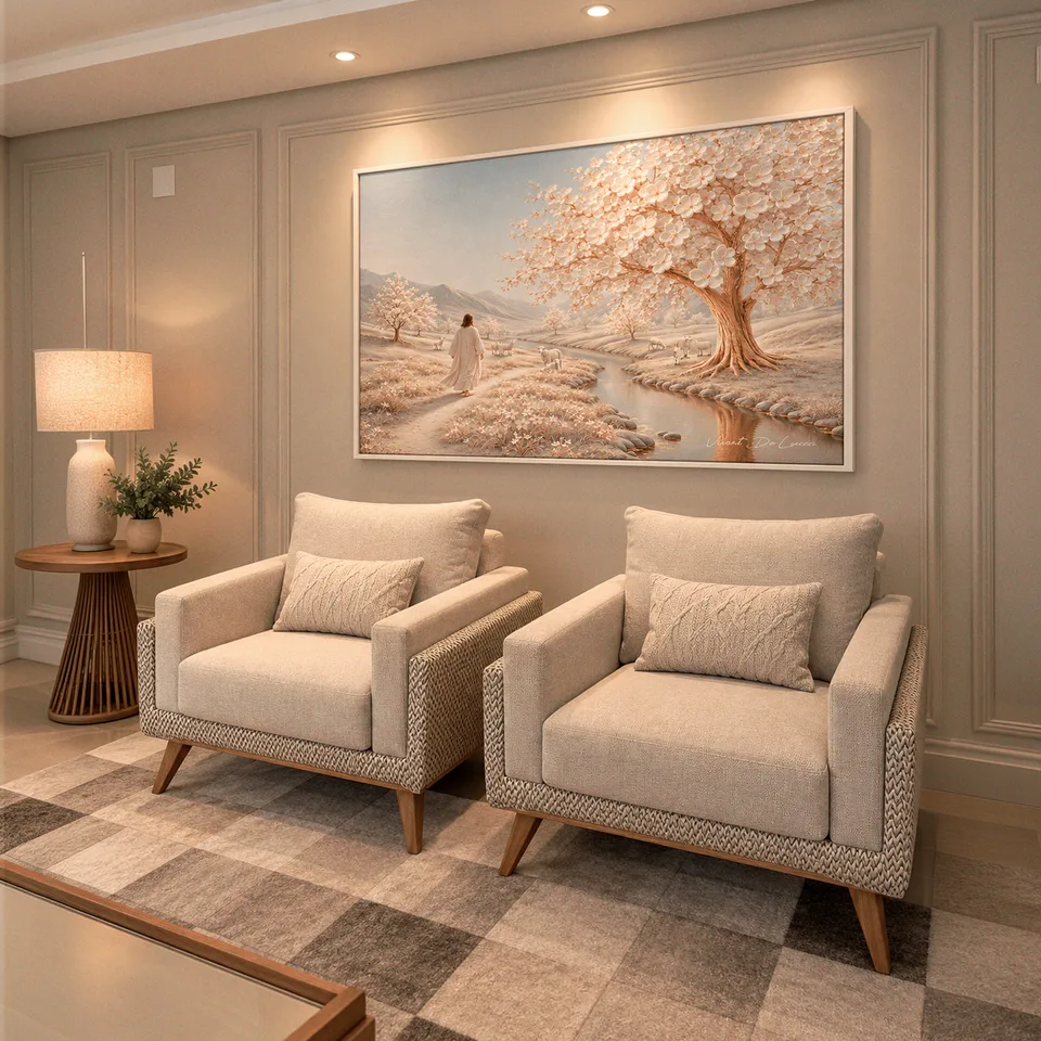 Quadro Jesus e o Jardim da Paz — foto 11