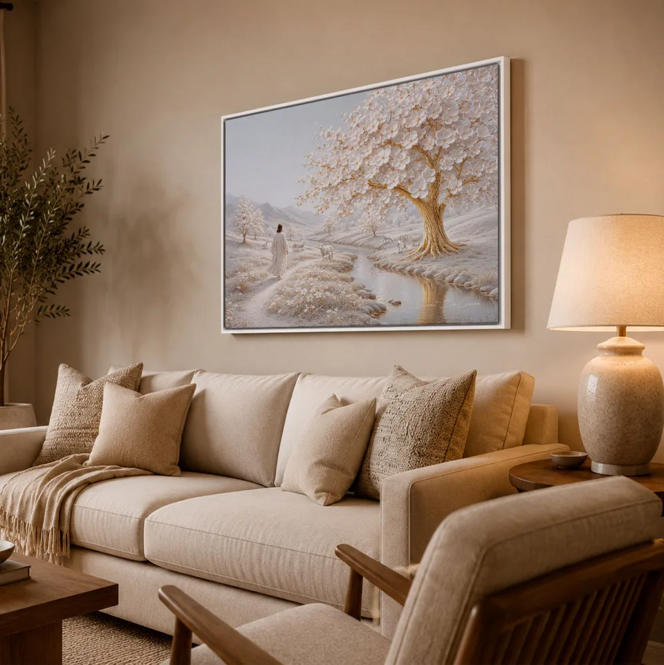 Quadro Jesus e o Jardim da Paz — foto 2