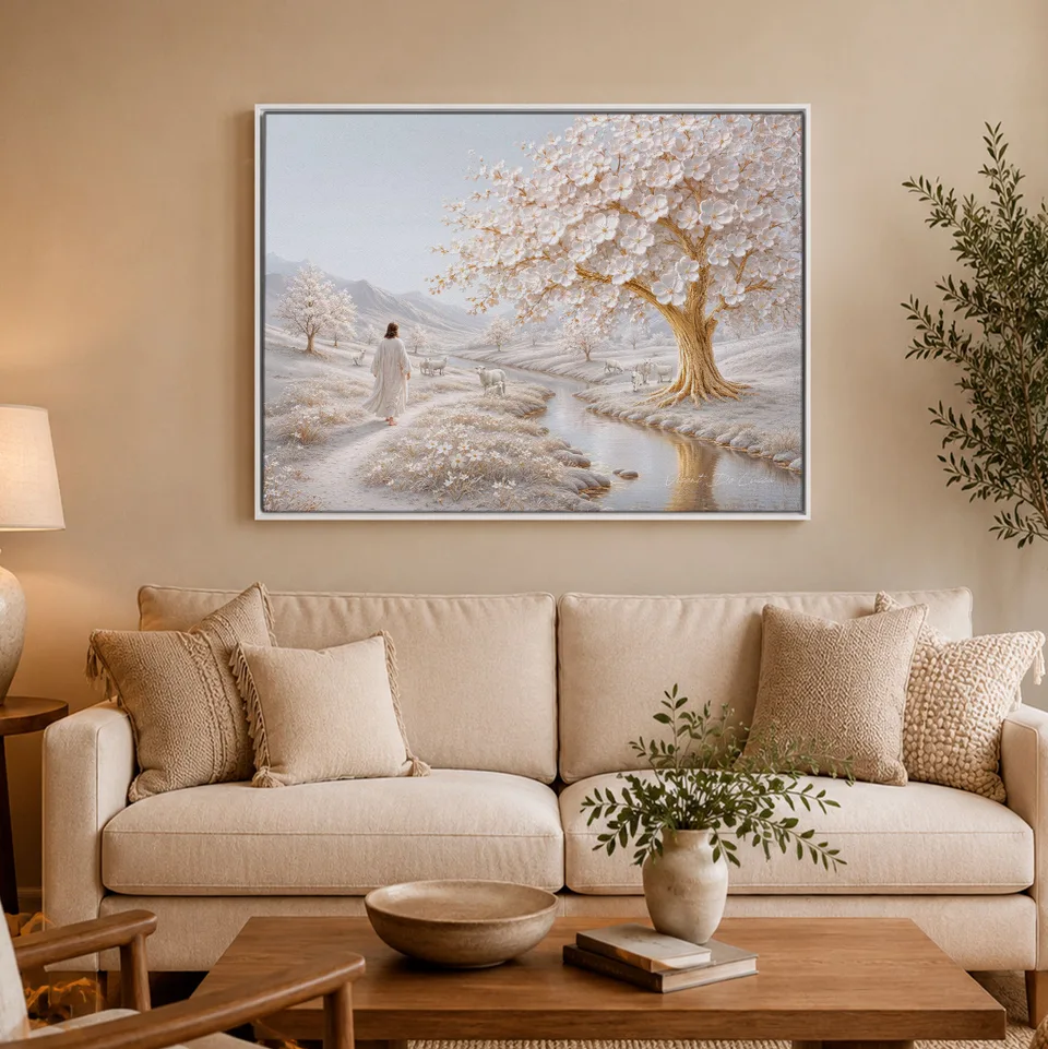 Quadro Jesus e o Jardim da Paz — foto 5