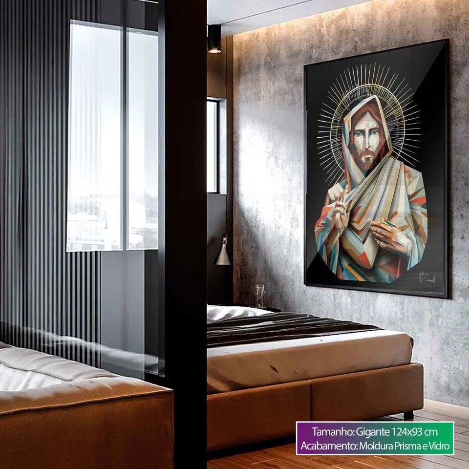 Quadro Jesus Geométrico, de Benoit — foto 10