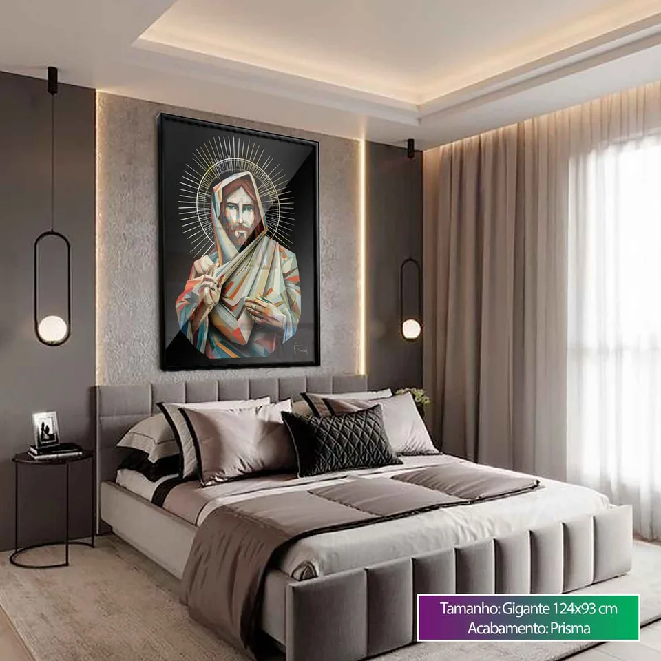 Quadro Jesus Geométrico, de Benoit — foto 8