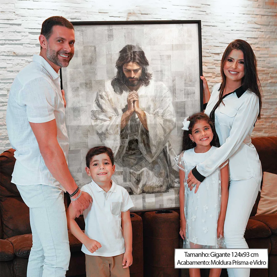 Quadro Jesus Grid Art Minimalista, de Gonzalez — foto 4