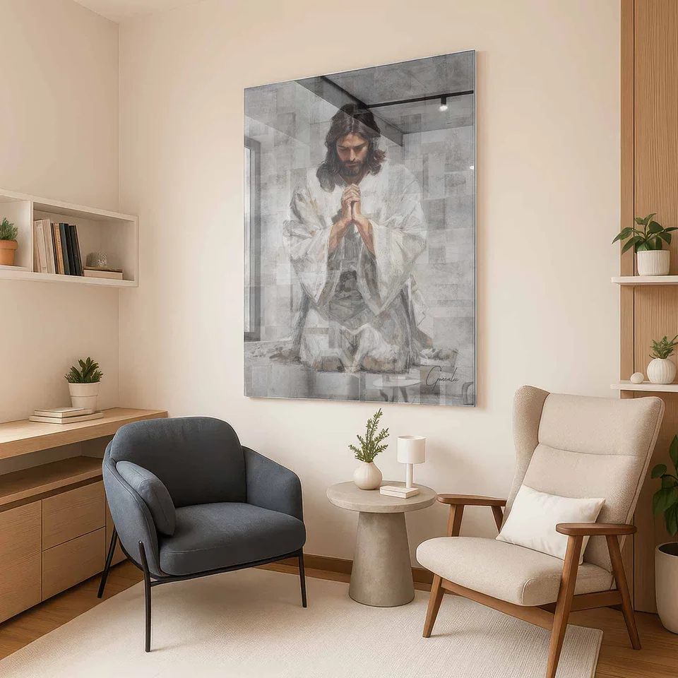 Quadro Jesus Grid Art Minimalista, de Gonzalez — foto 6
