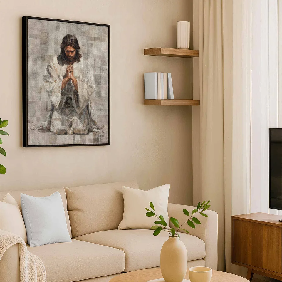 Quadro Jesus Grid Art Minimalista, de Gonzalez — foto 9