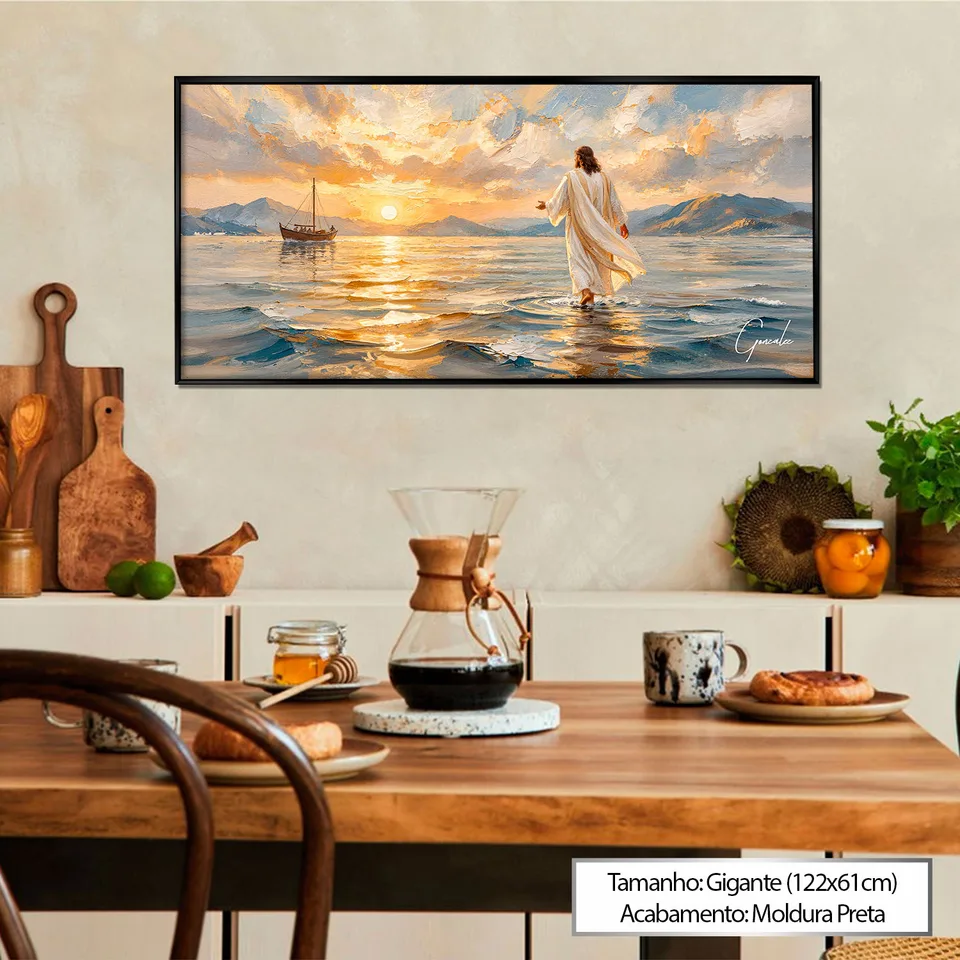 Quadro Jesus no Caminho das Águas, de Gonzalez — foto 4