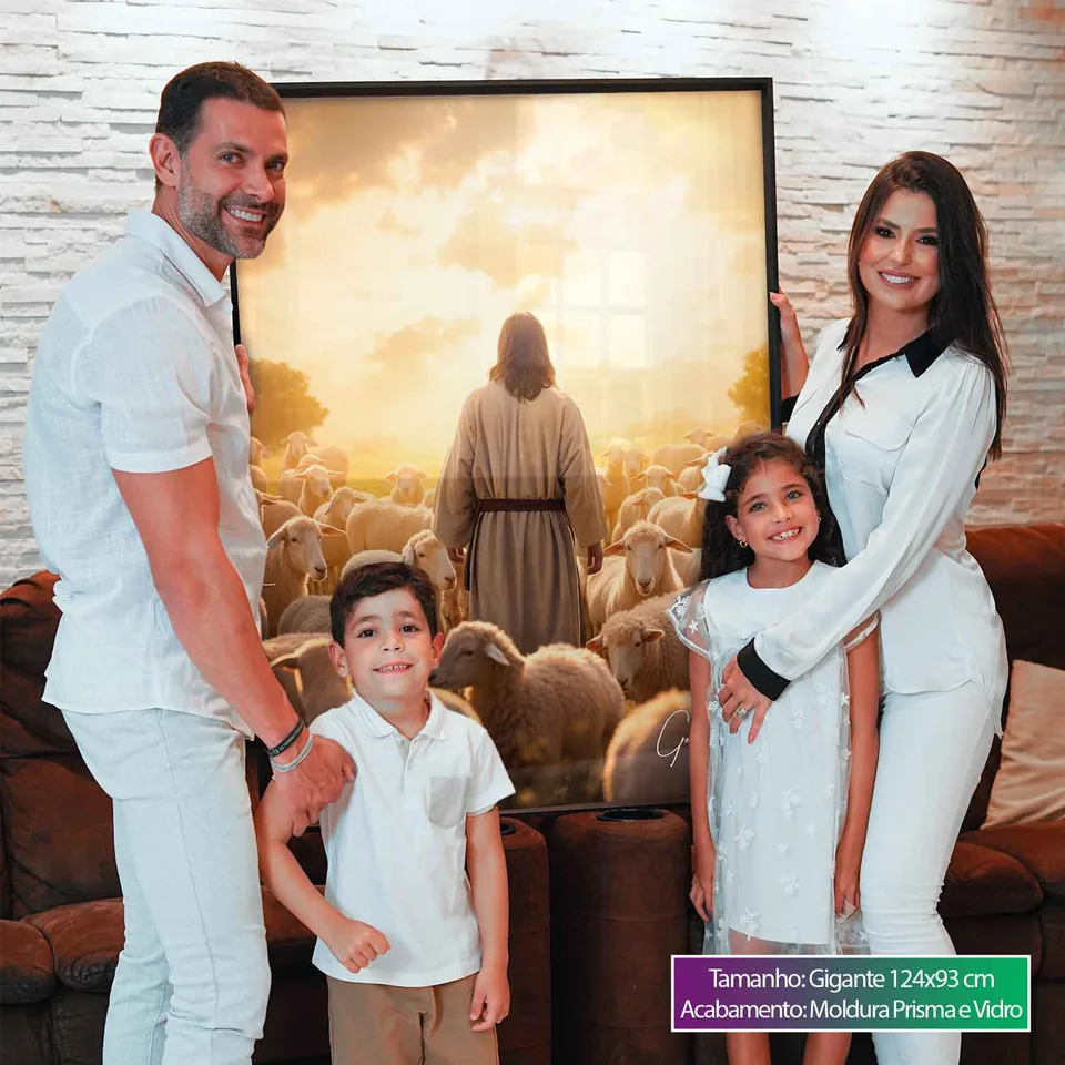 Quadro Jesus Pastor de Ovelhas, de Gonzalez — foto 5