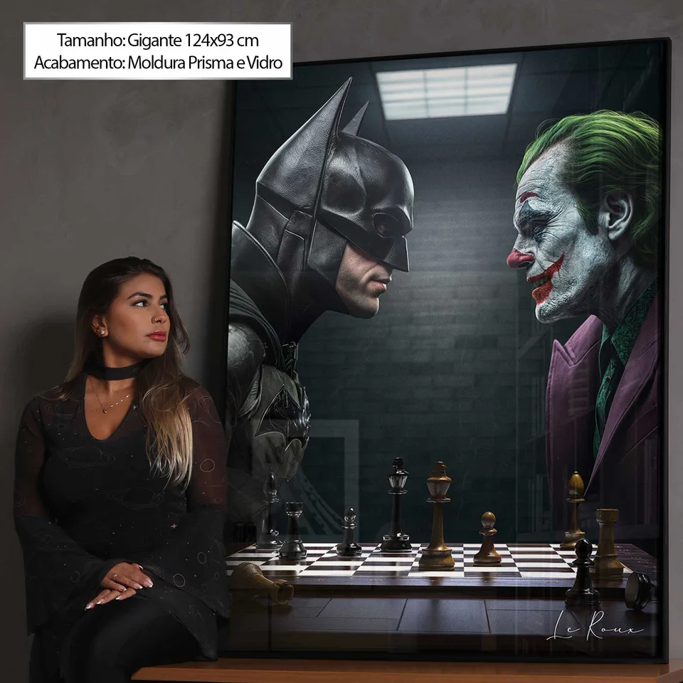 Quadro Jogada Final Batman e Coringa, de Le Roux — foto 2