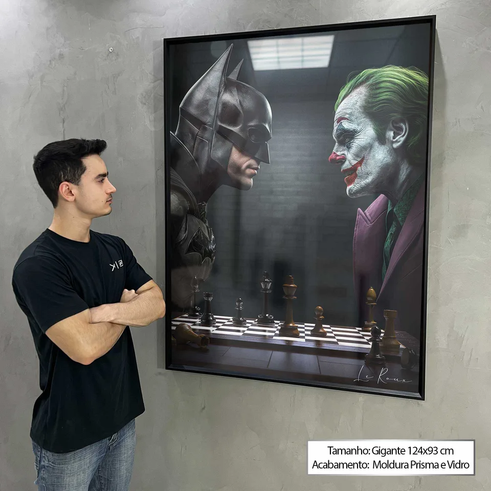 Quadro Jogada Final Batman e Coringa, de Le Roux — foto 3