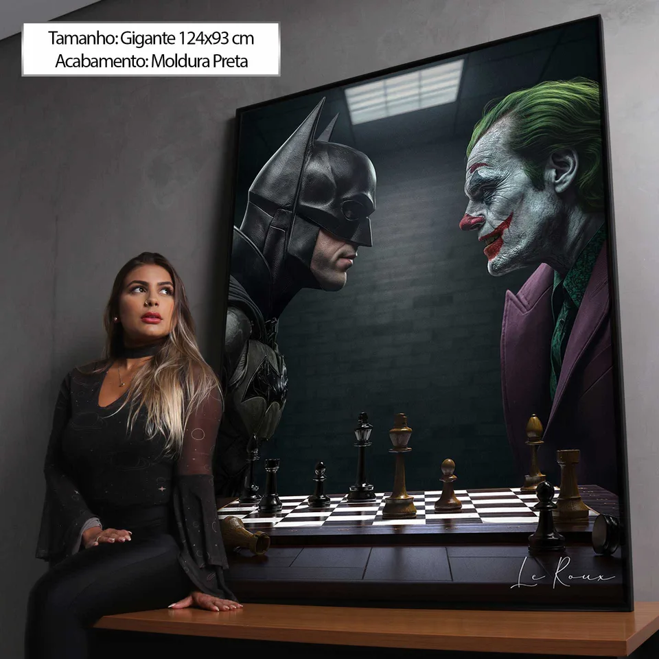 Quadro Jogada Final Batman e Coringa, de Le Roux — foto 4