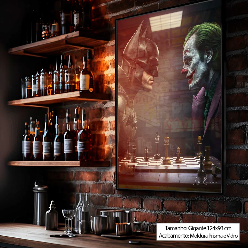Quadro Jogada Final Batman e Coringa, de Le Roux — foto 9