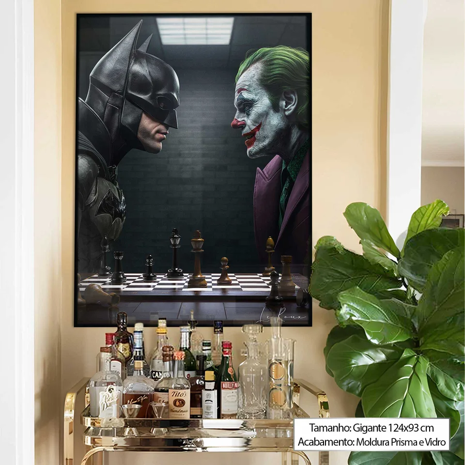 Quadro Jogada Final Batman e Coringa, de Le Roux — foto 10