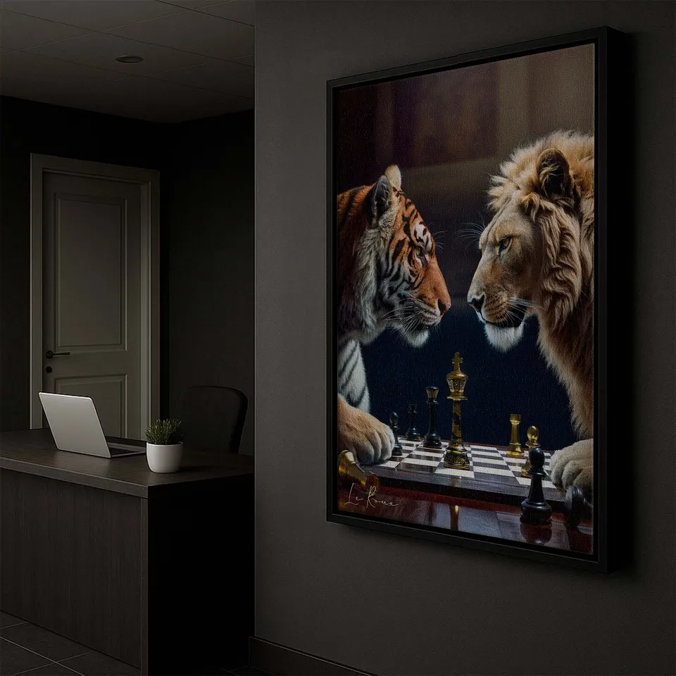 Quadro Jogo de Feras para escritório, de Le Roux — foto 5