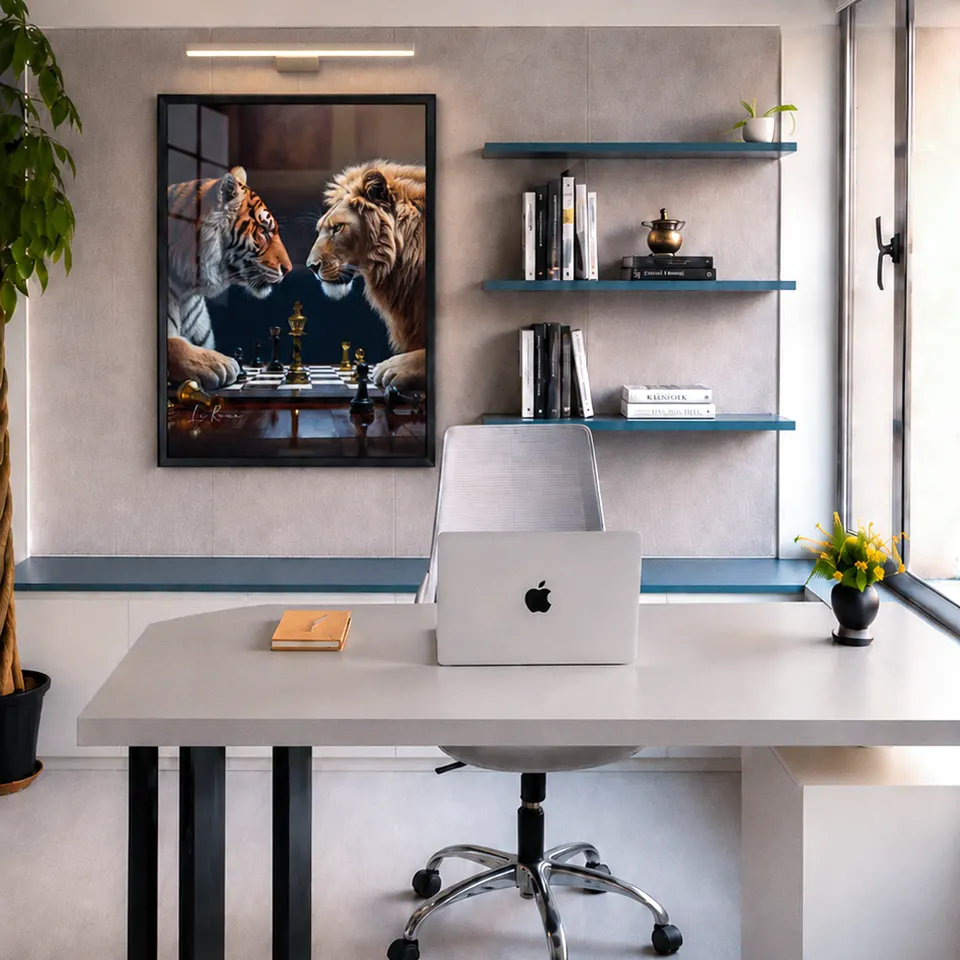 Quadro Jogo de Feras para escritório, de Le Roux — foto 9