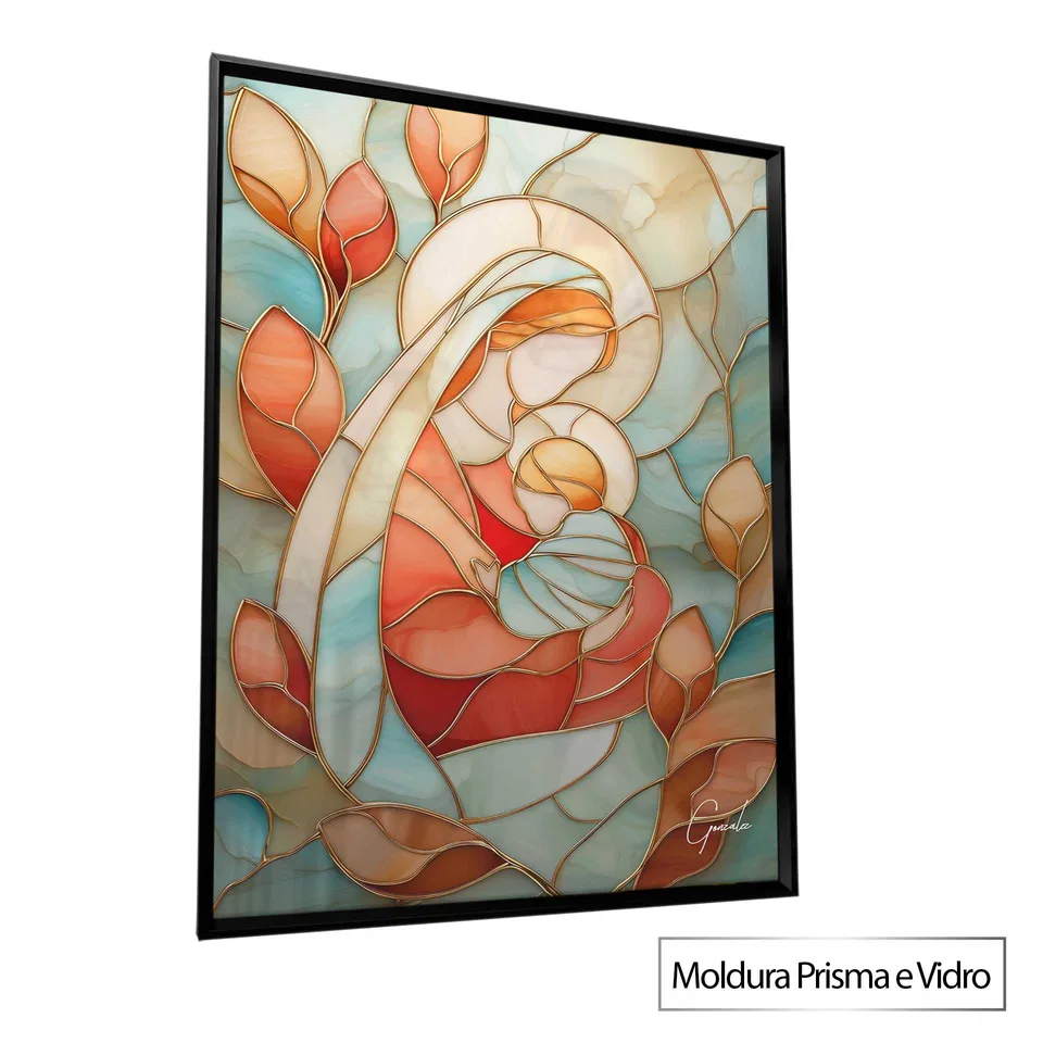 Quadro Laço Sagrado Vitrart com moldura Prisma e vidro
