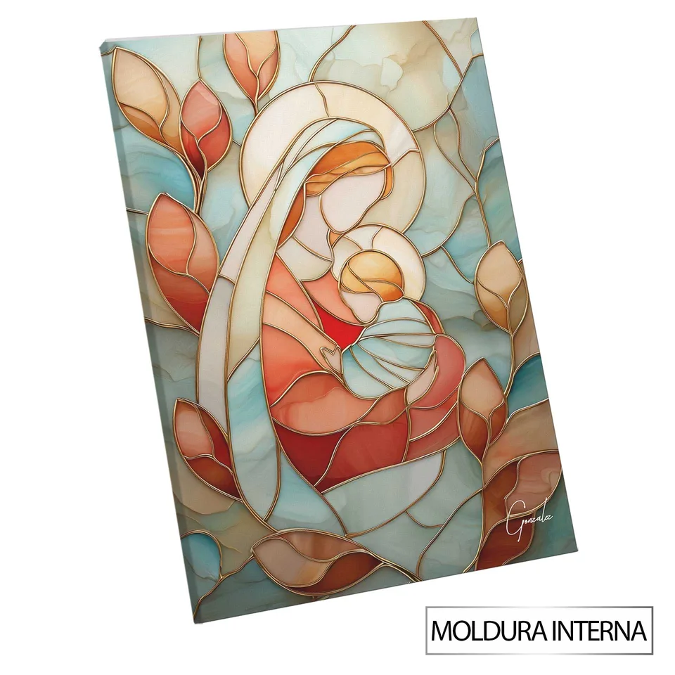 Quadro Laço Sagrado Vitrart com moldura interna