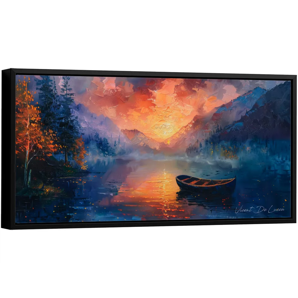Quadro Lago Aconchegante - Quadros de Paisagem | QuadrosDecorativos.com