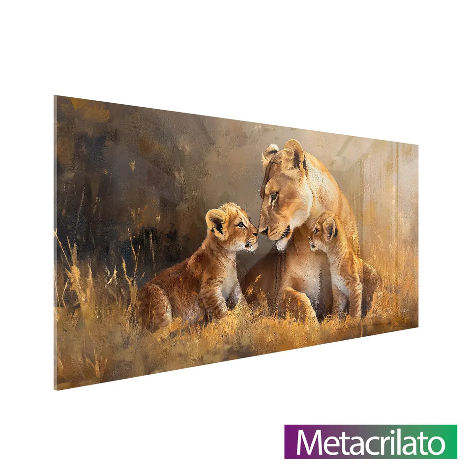 7006 Quadro Leoa e o Amor Materno (3)
