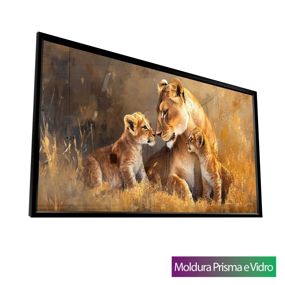 7006 Quadro Leoa e o Amor Materno (2)