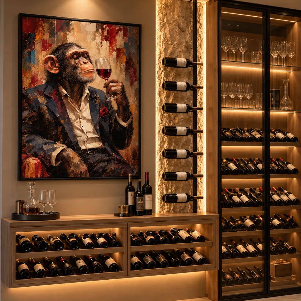 Quadro Macaco e o Vinho — foto 6