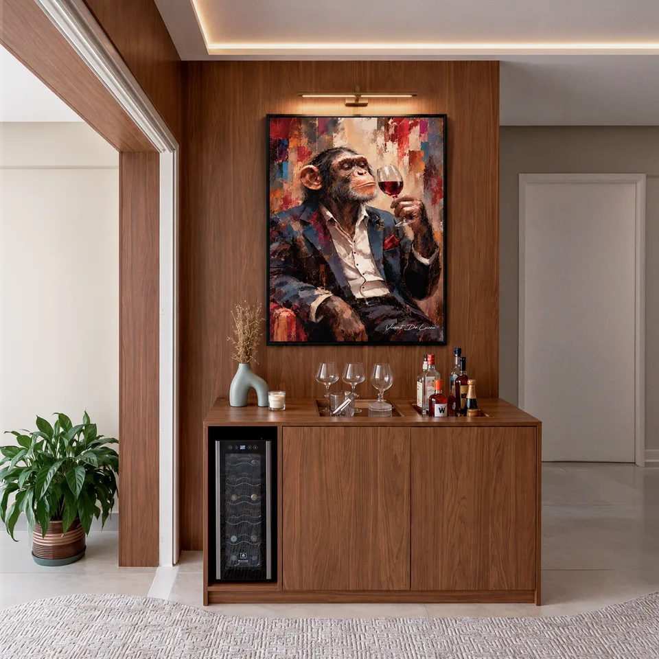 Quadro Macaco e o Vinho — foto 9