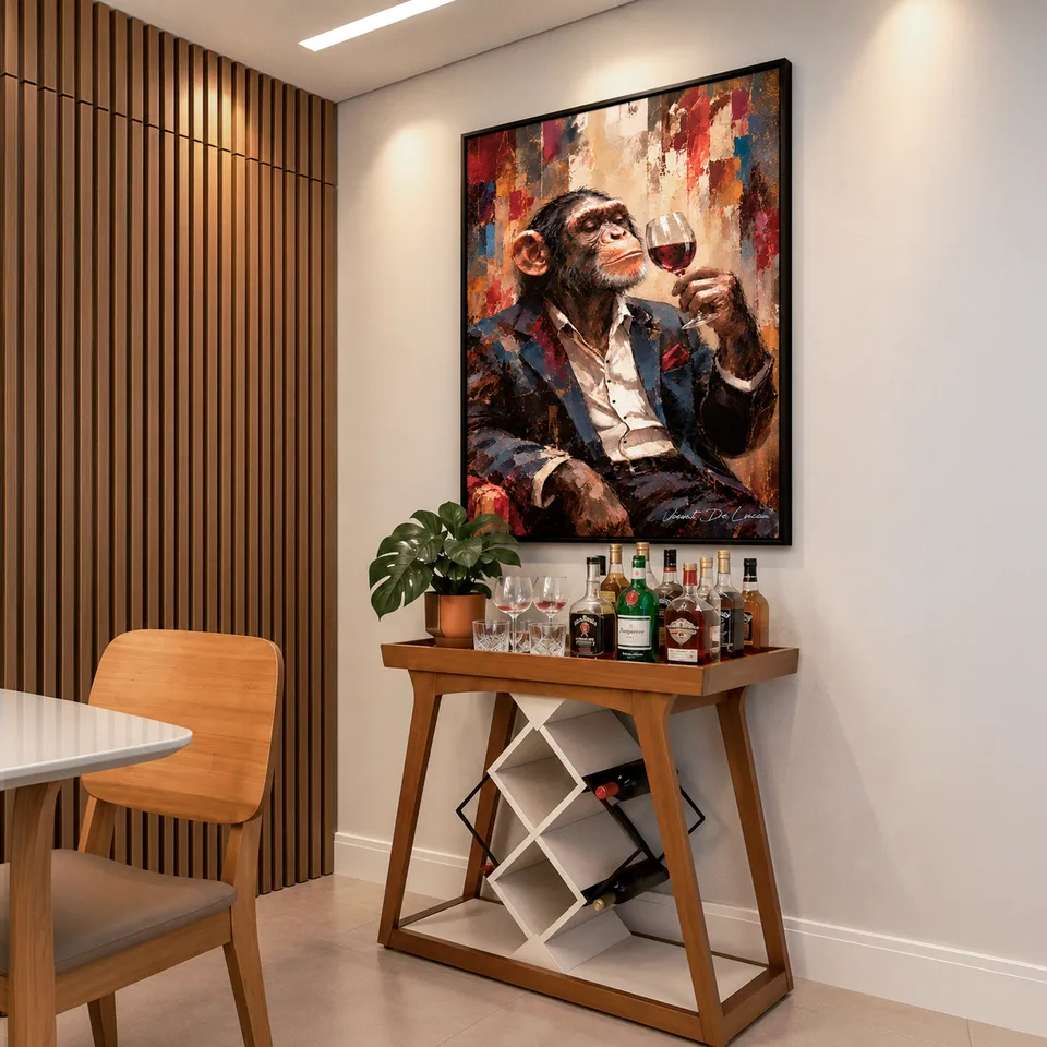 Quadro Macaco e o Vinho — foto 2