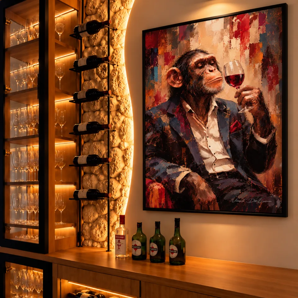 Quadro Macaco e o Vinho — foto 11