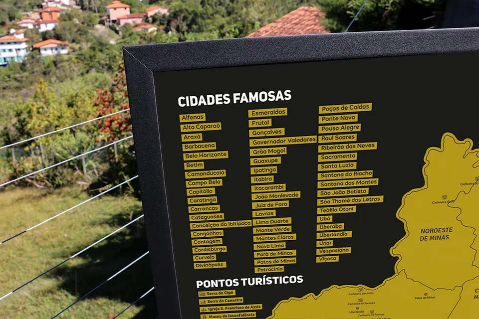 Quadro Mapa de Minas Gerais de Raspar Unlocked Médio 82x60CM — foto 7