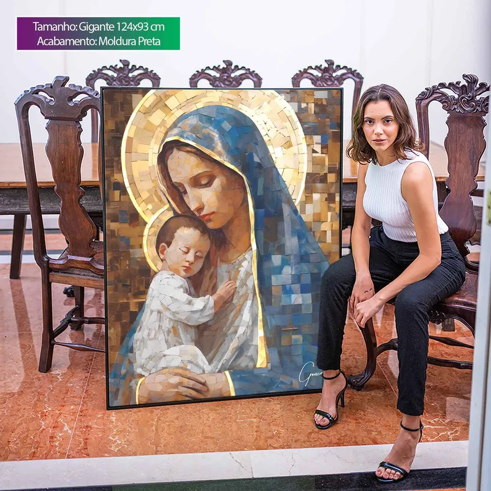 Quadro Maria e Jesus Grid Art, de Gonzalez — foto 11