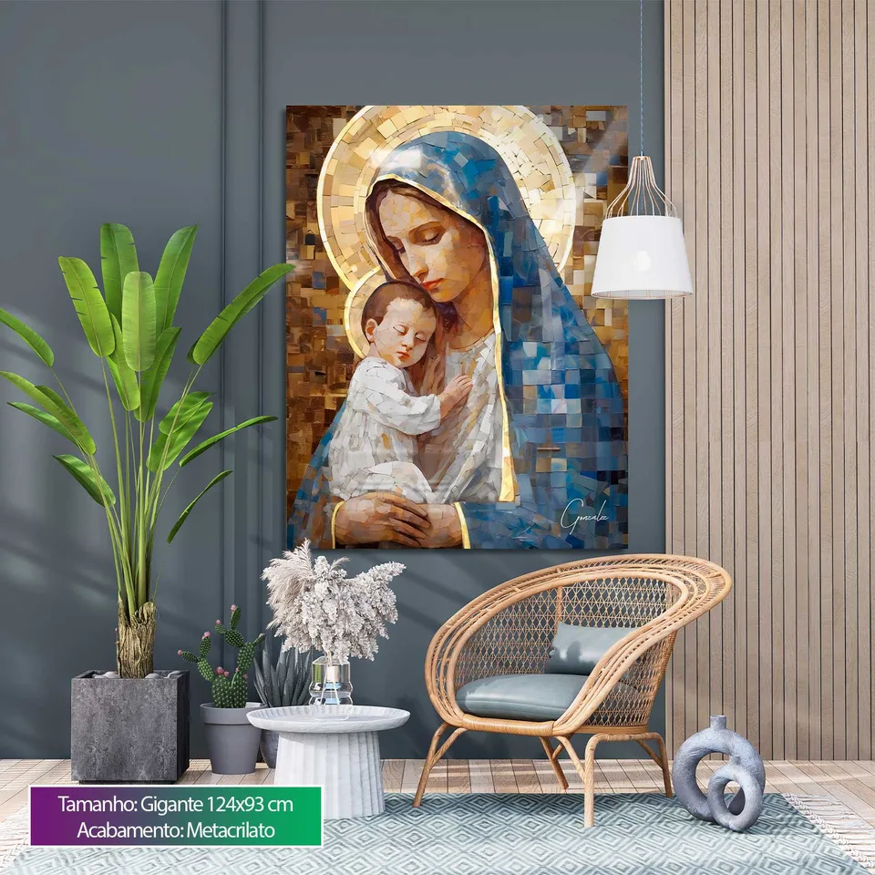 Quadro Maria e Jesus Grid Art, de Gonzalez — foto 12