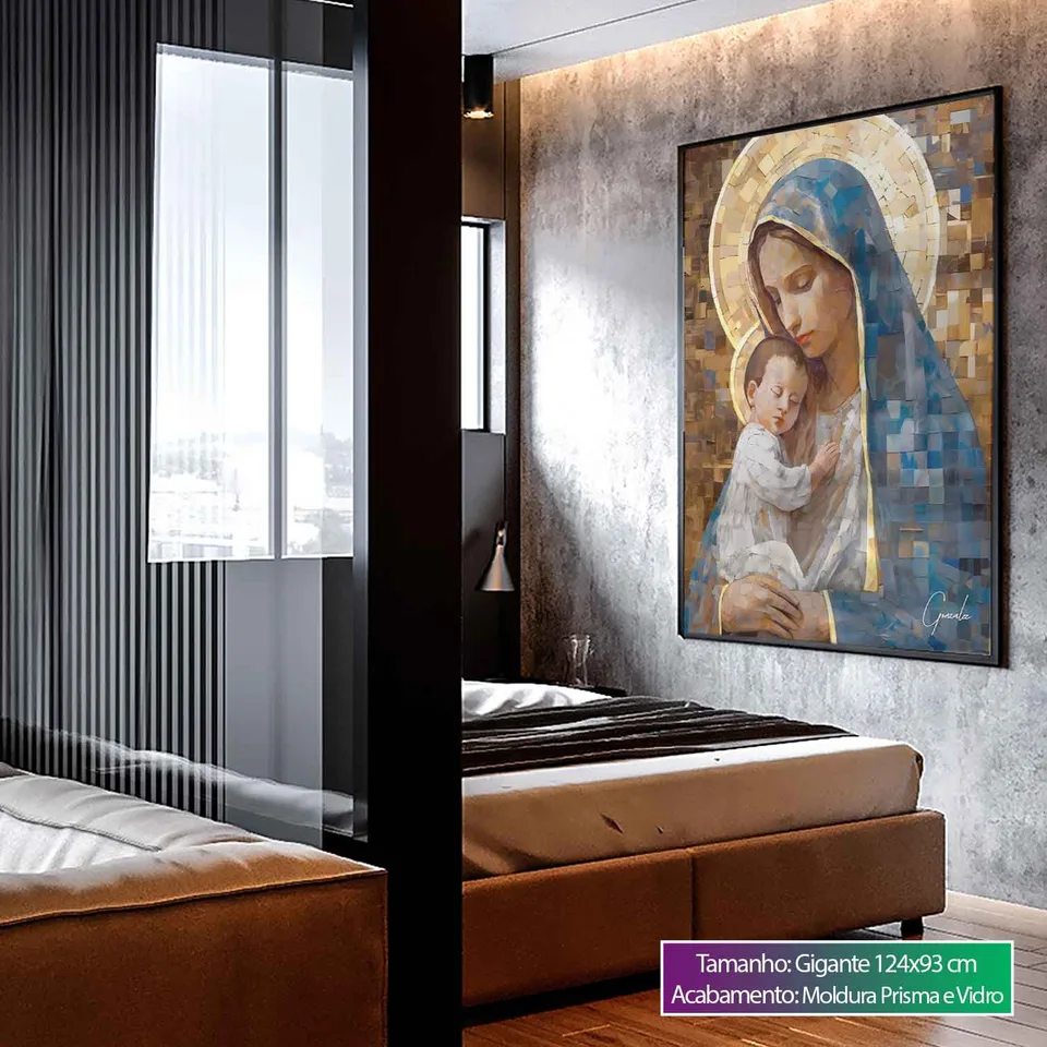 Quadro Maria e Jesus Grid Art, de Gonzalez — foto 6