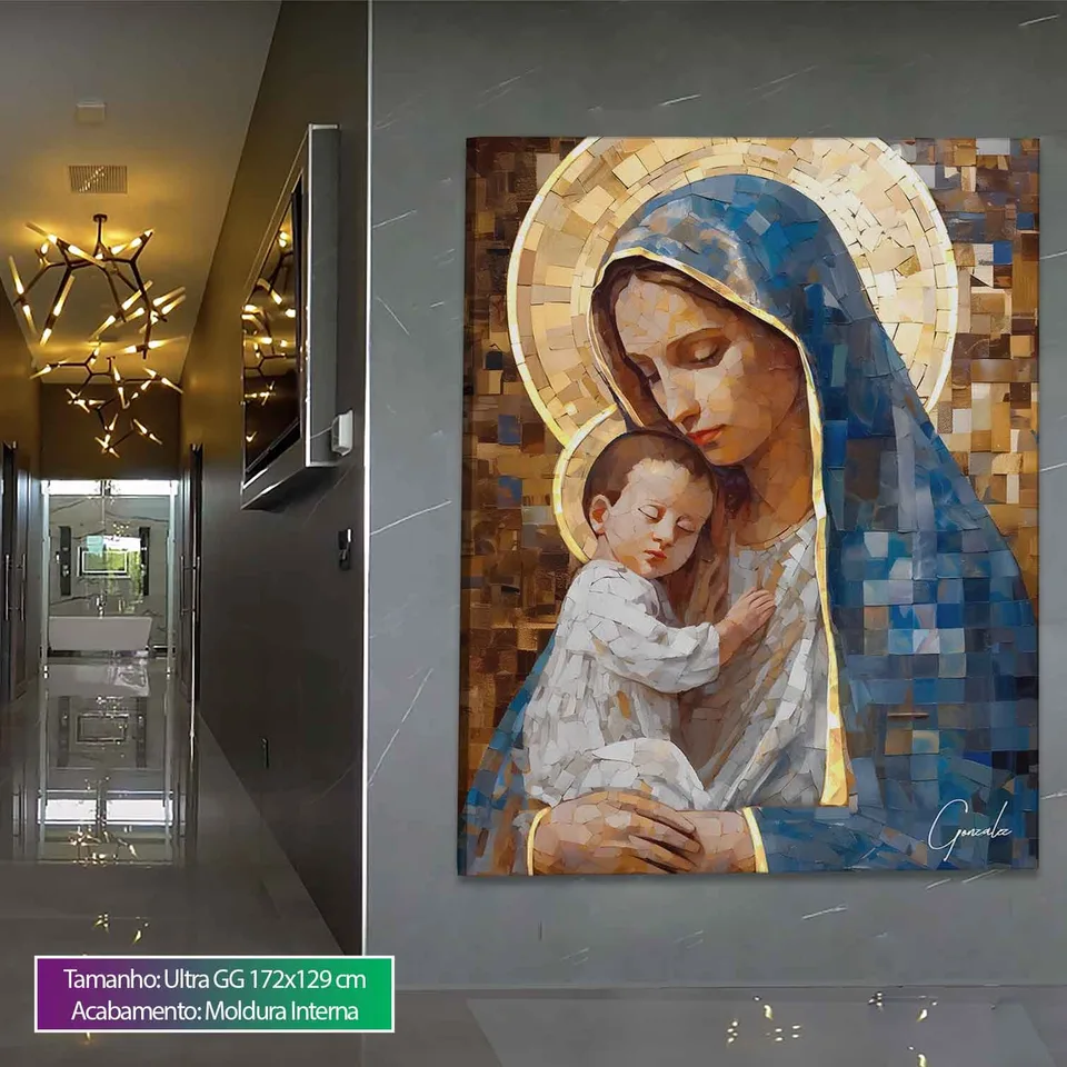 Quadro Maria e Jesus Grid Art, de Gonzalez — foto 10