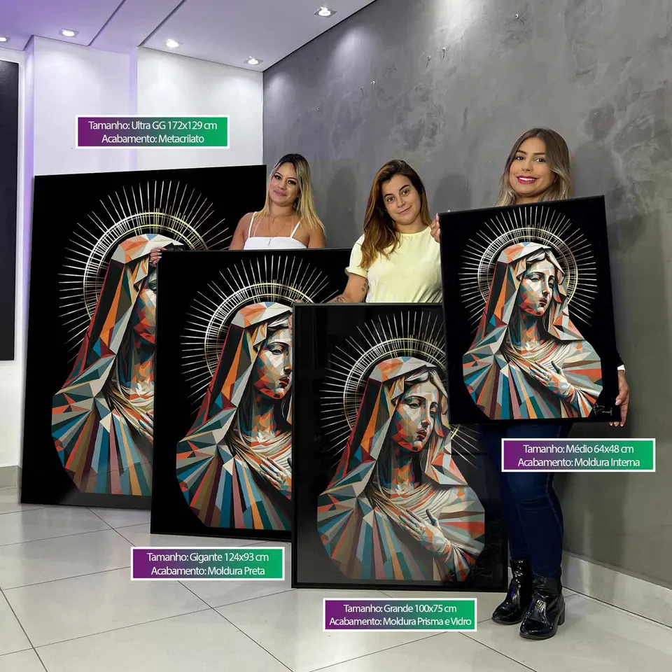 Quadro Maria Geométrica, de Benoit — foto 3