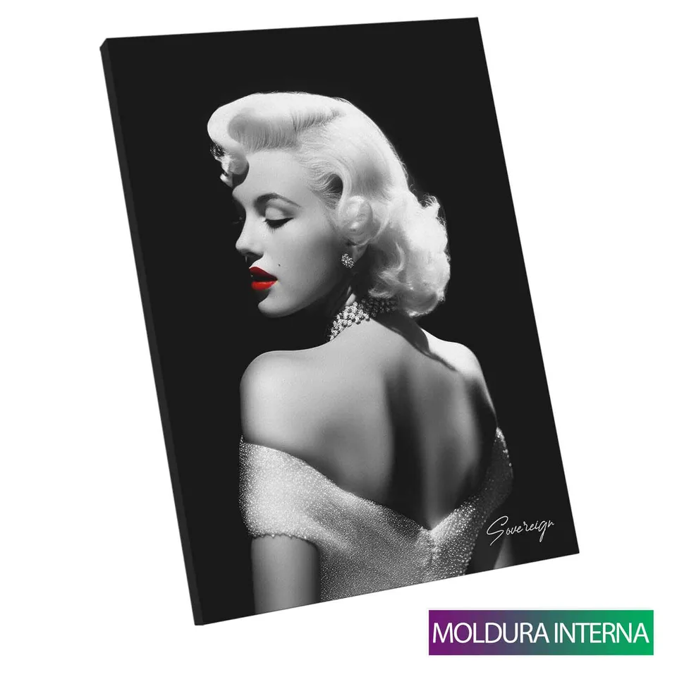 Quadro Marilyn Monroe com moldura interna