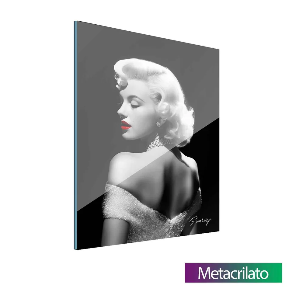 Quadro Marilyn Monroe com acabamento em metacrilato