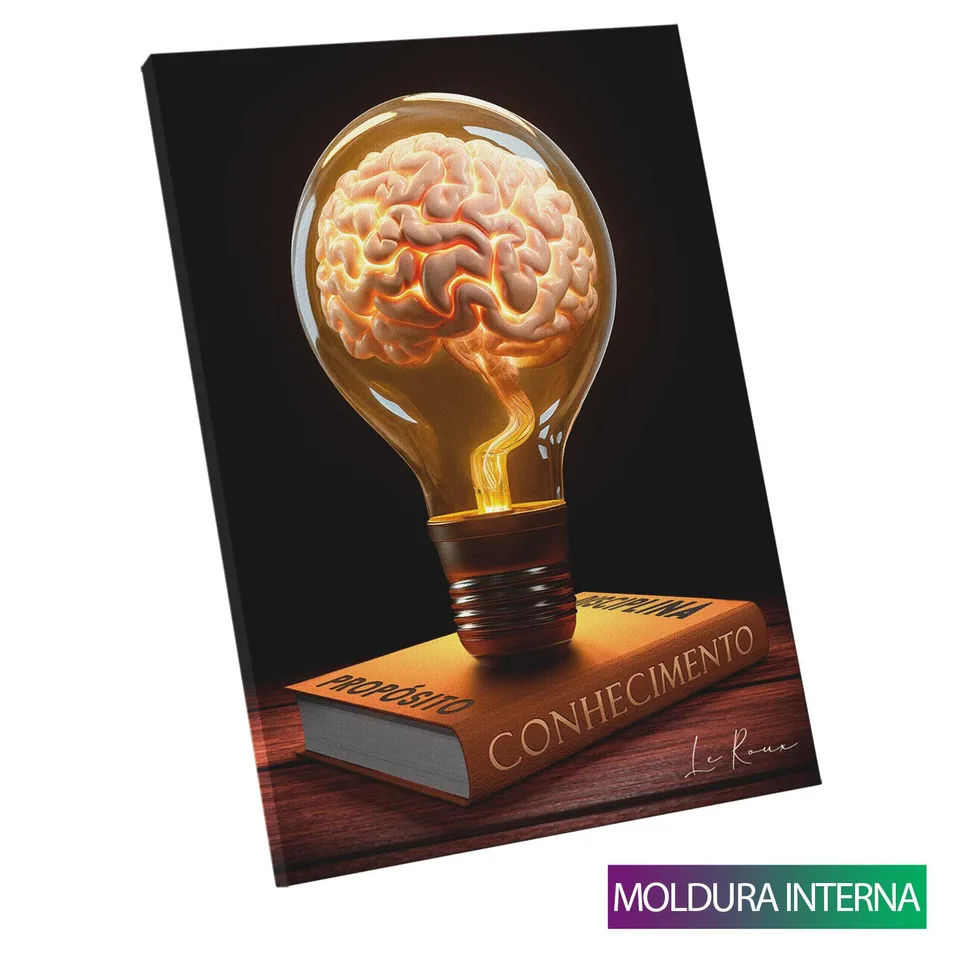 Quadro Mente Brilhante com moldura interna