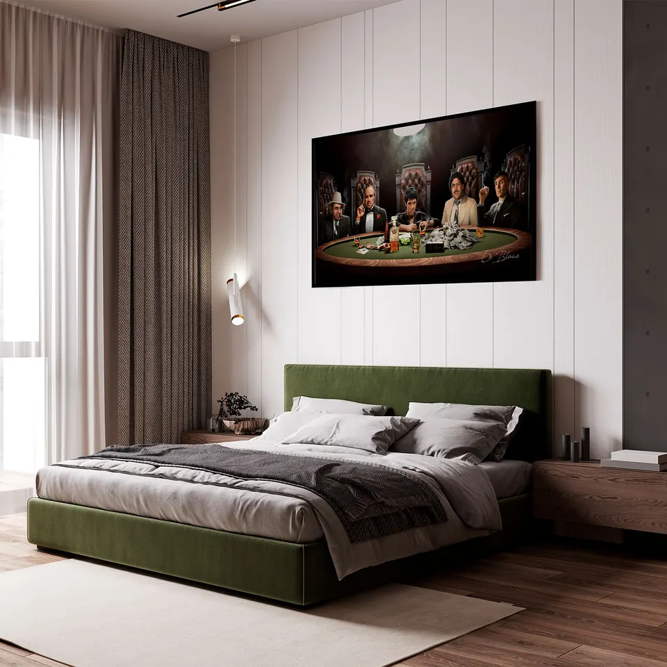 Quadro Mesa de Gângsters, de Le Blanc — foto 2