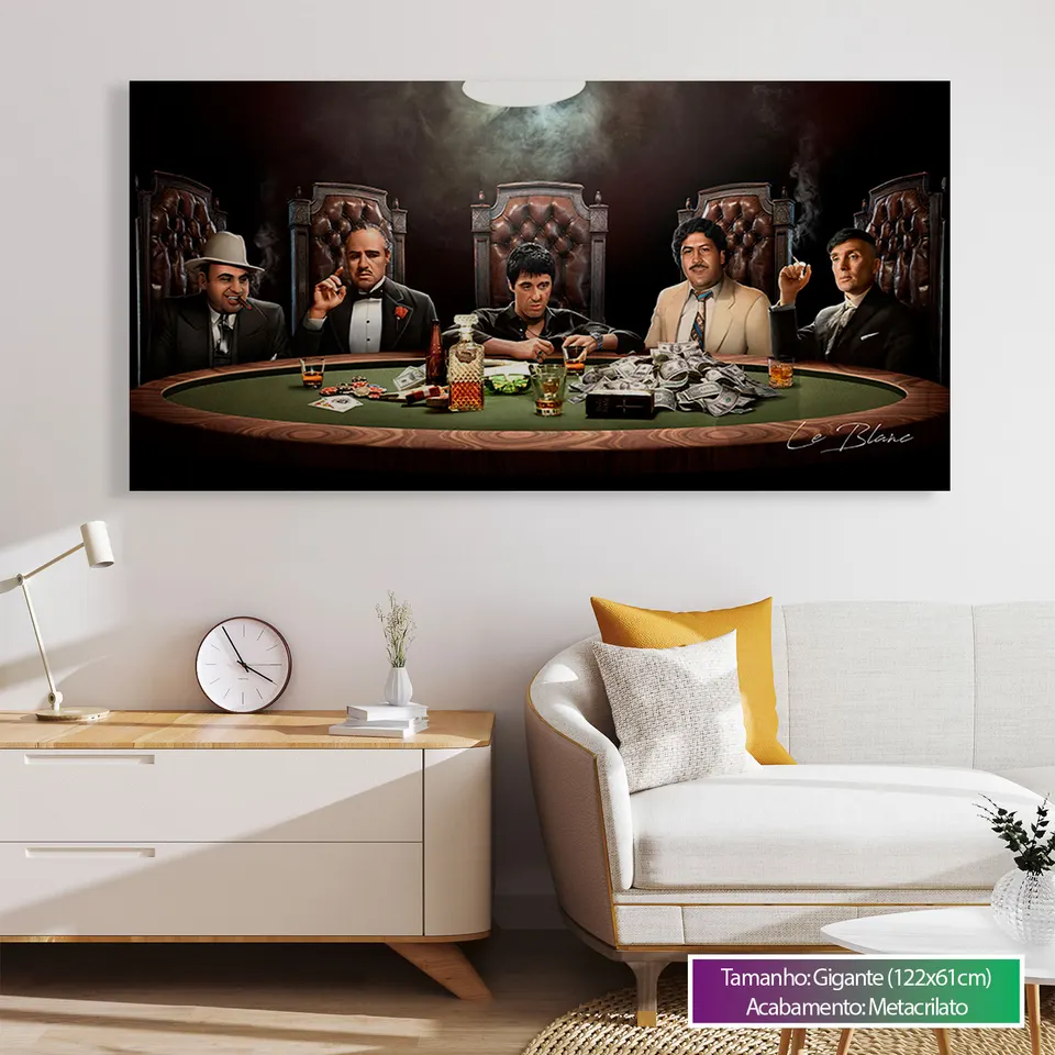 Quadro Mesa de Gângsters, de Le Blanc — foto 5