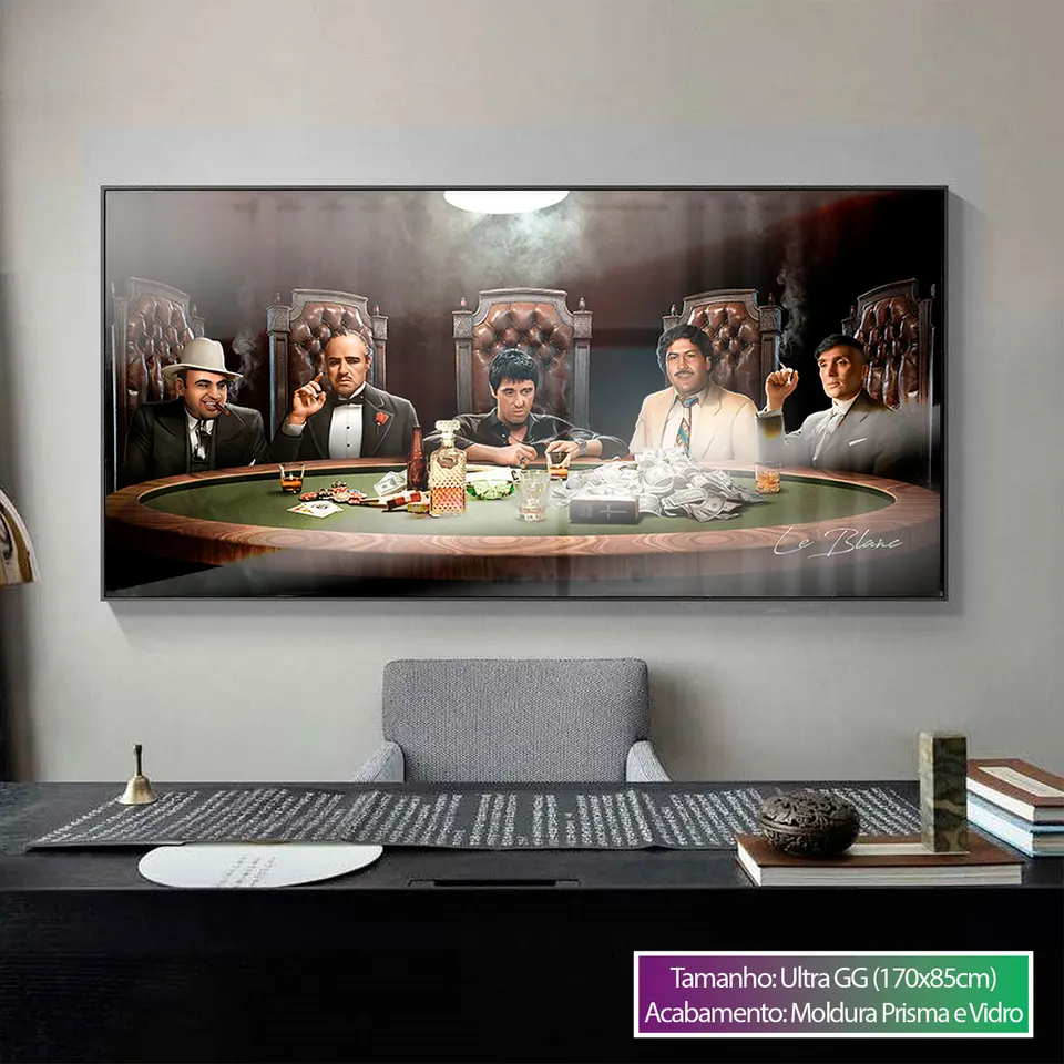 Quadro Mesa de Gângsters, de Le Blanc — foto 8