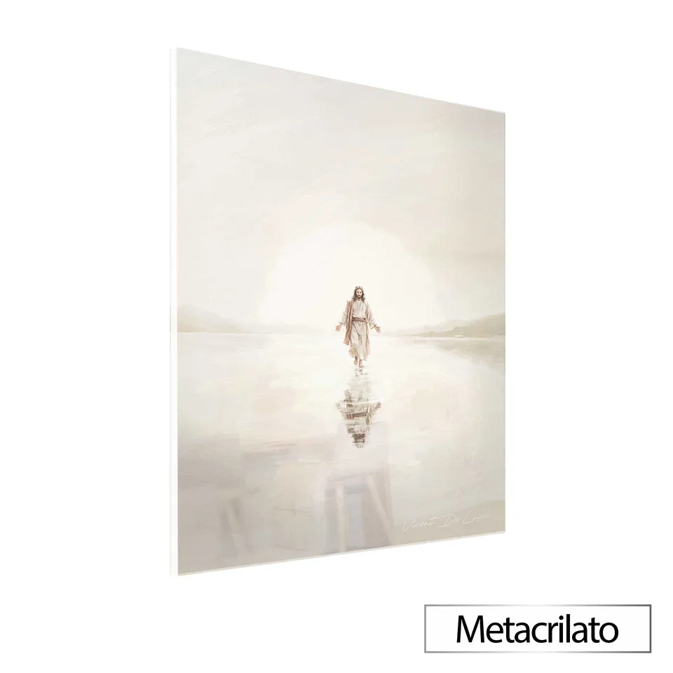 Quadro milagre Sobre as Águas – Coleção Minimalista com acabamento em metacrilato