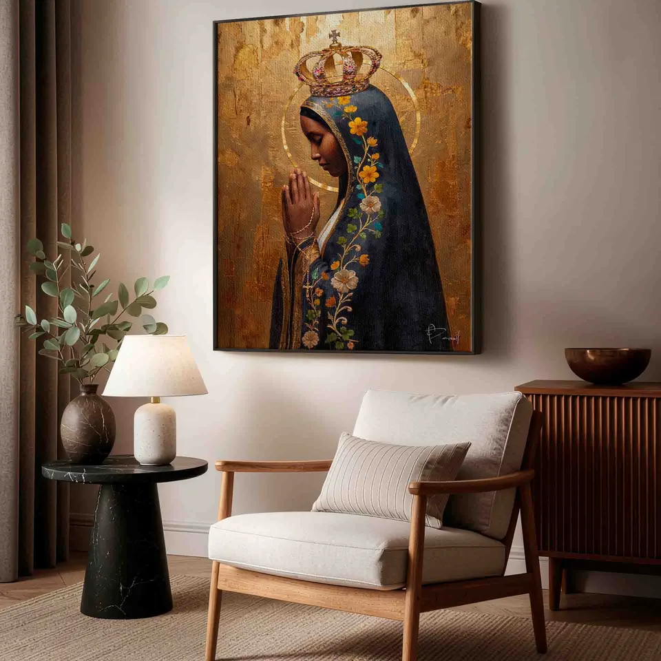 Quadro Nossa Senhora Aparecida Encanto Dourado, de Benoit — foto 5