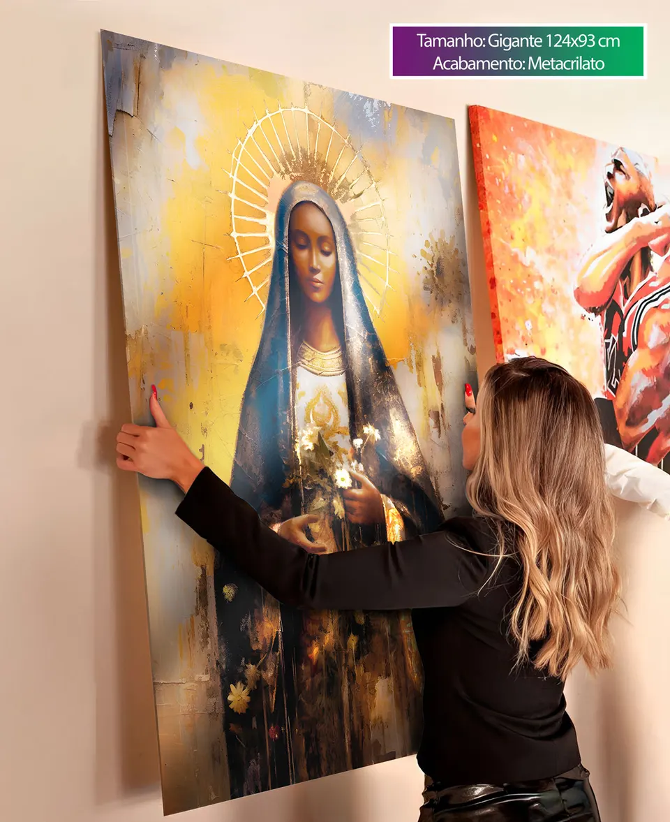 Quadro Nossa Senhora Aparecida Strati D'Arte, de Benoit — foto 11