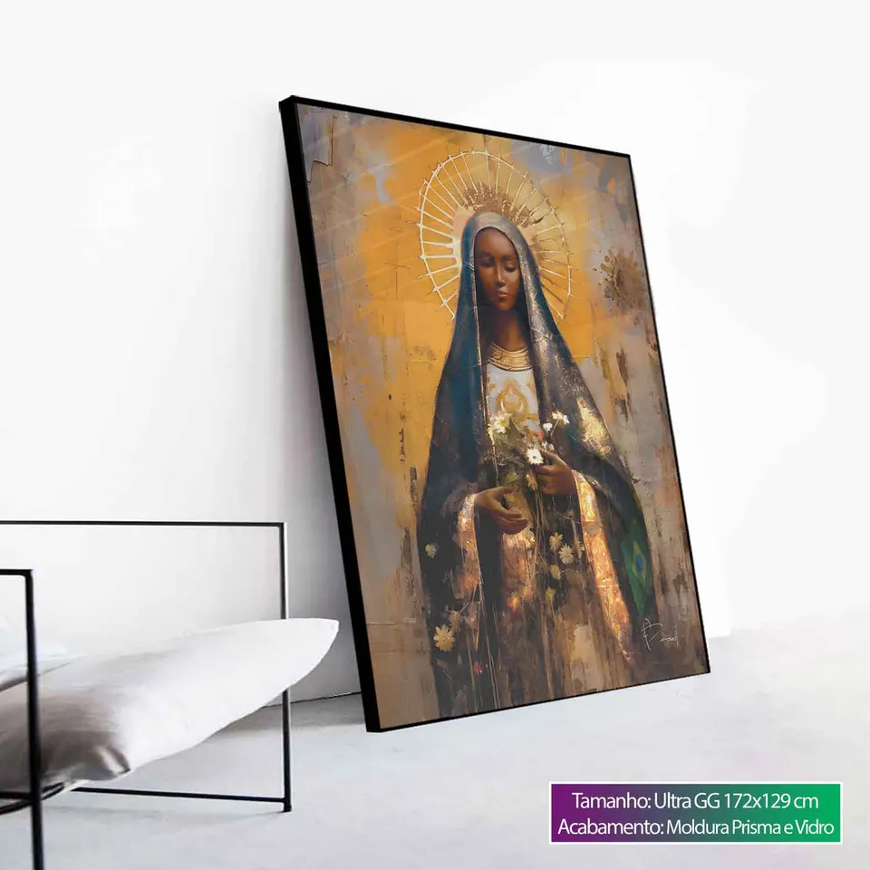 Quadro Nossa Senhora Aparecida Strati D'Arte, de Benoit — foto 9