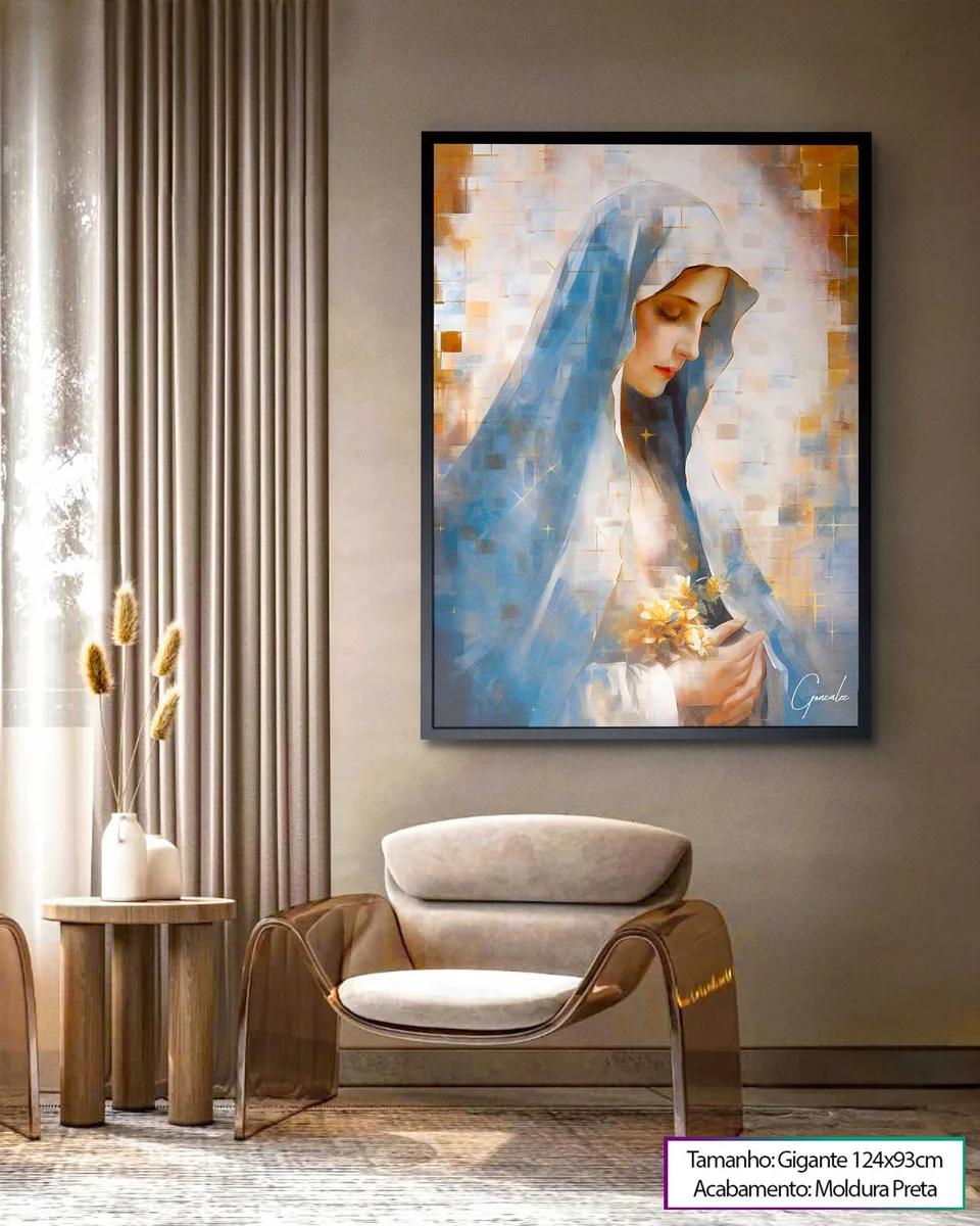 Quadro Nossa Senhora das Graças Grid Art, de Gonzalez — foto 2