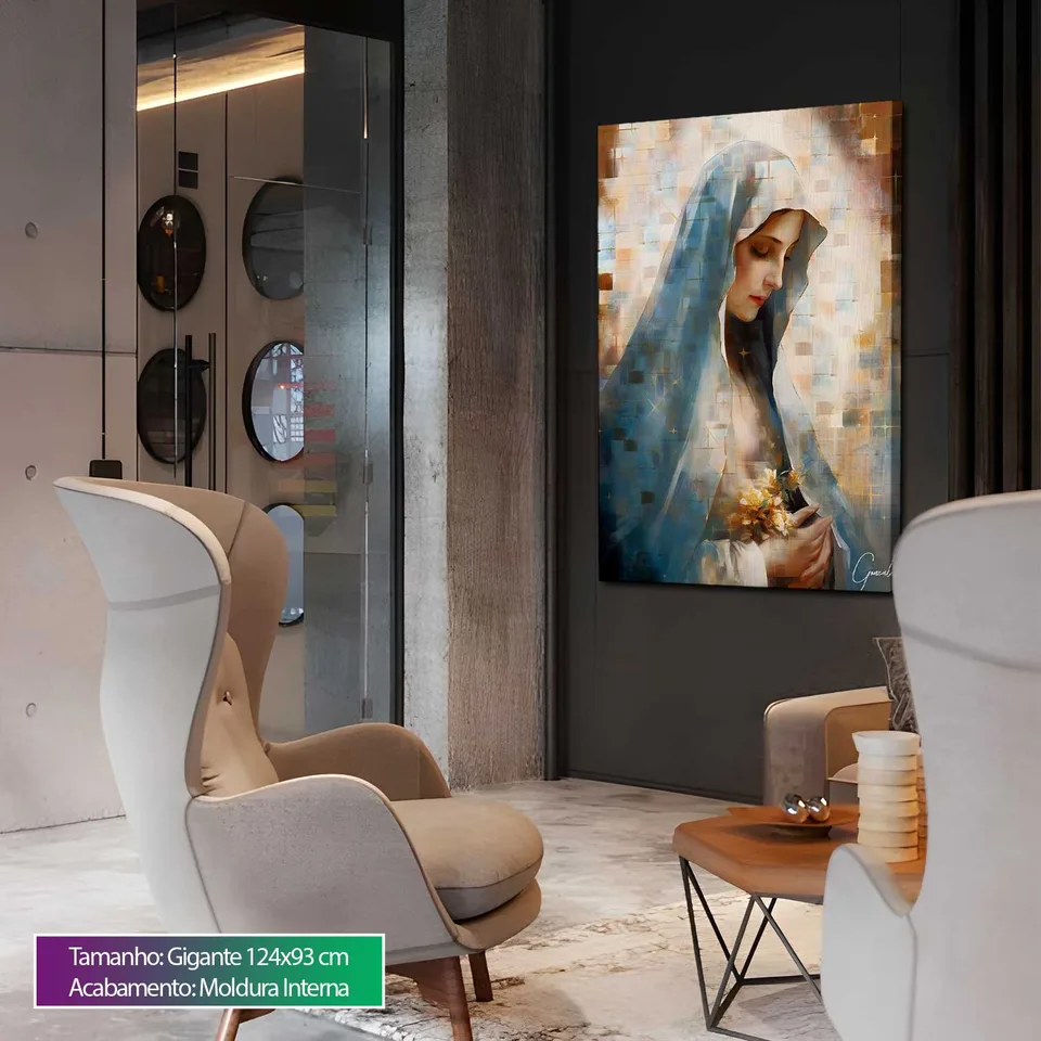 Quadro Nossa Senhora das Graças Grid Art, de Gonzalez — foto 4