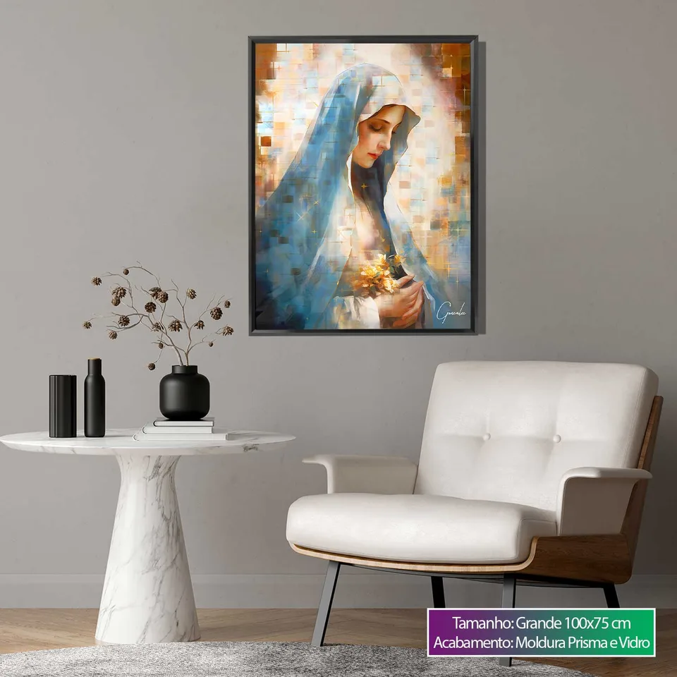 Quadro Nossa Senhora das Graças Grid Art, de Gonzalez — foto 6