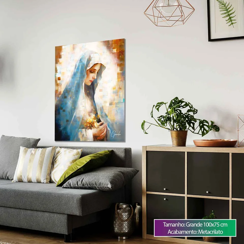Quadro Nossa Senhora das Graças Grid Art, de Gonzalez — foto 9