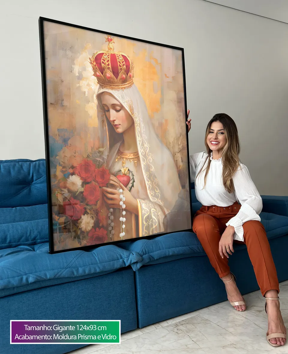 Quadro Nossa Senhora de Fátima Strati D'Arte, de Benoit — foto 8