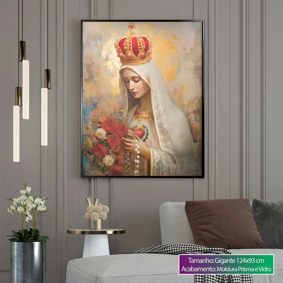 Quadro Nossa Senhora de Fátima Strati D'Arte, de Benoit — foto 9