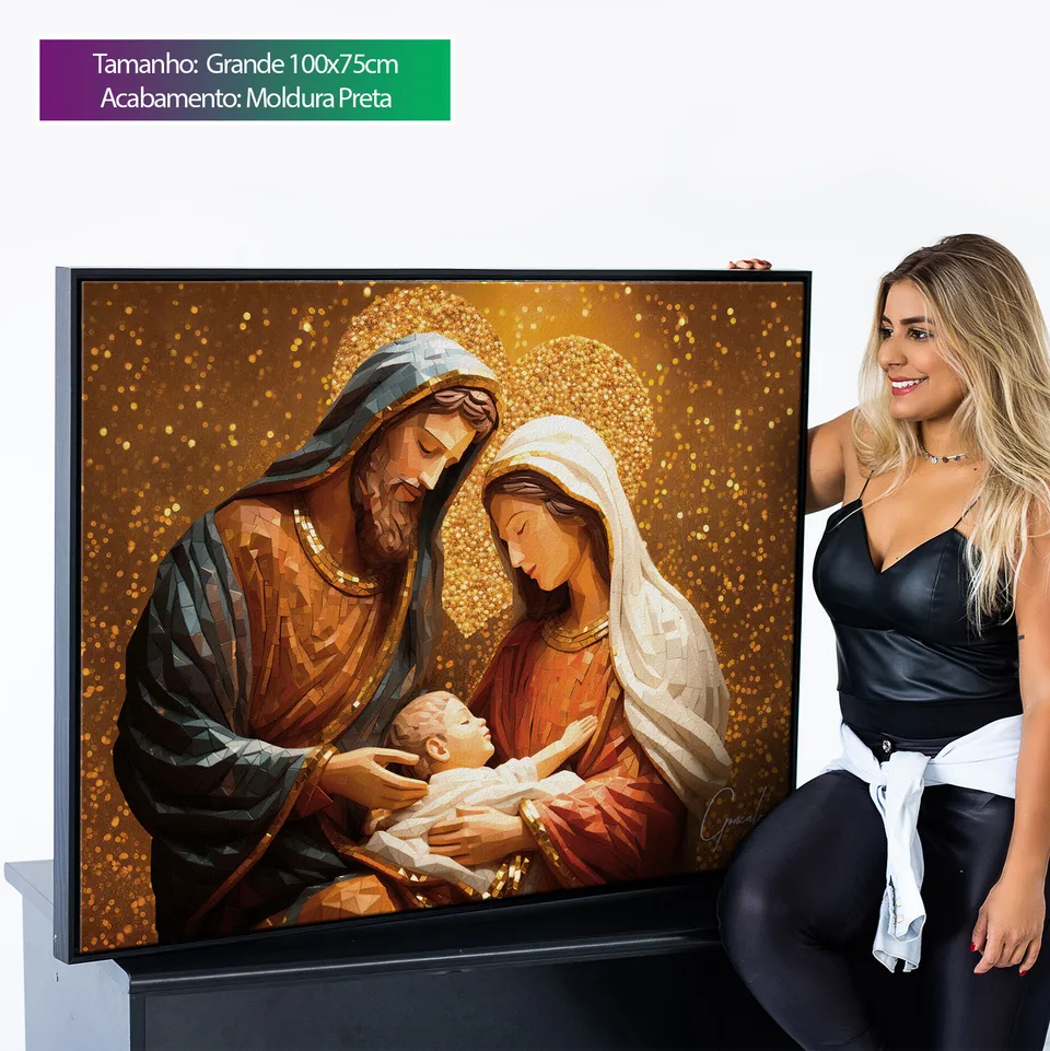 Quadro O Amor da Sagrada Família, de Gonzalez — foto 6