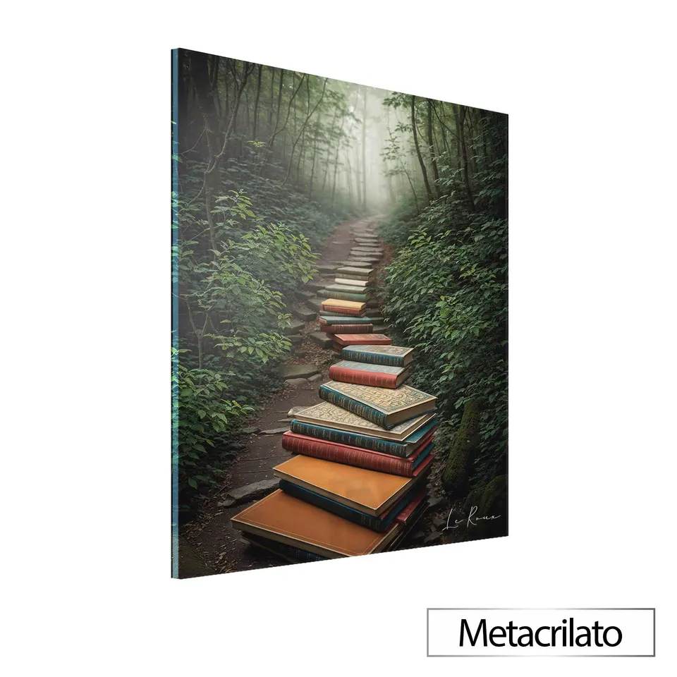 Quadro O Caminho do Conhecimento com acabamento em metacrilato